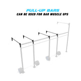 20' Wall-Mount Builder® Pull Up Rig Pull up Bar functions
