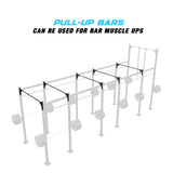 24' Freestanding Builder® Pull Up Rig Pull up Bar functions