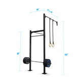 4' Wall-Mount Builder® Pull Up Rig: Intermediate 3 length and width dimensions