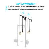4' Wall-Mount Builder® Pull Up Rig 12' Upright Features
