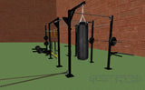 Battle Rope Anchor and Heavy Bag Hanger (Front/Right View)
