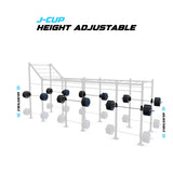 24' Freestanding Builder® Pull Up Rig J-Cup adjustability
