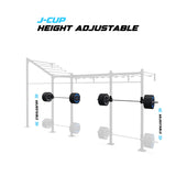 20' Wall-Mount Builder® Pull Up Rig J-Cup adjustability
