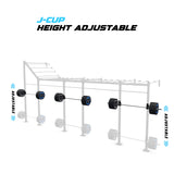 24' Wall-Mount Builder® Pull Up Rig J-Cup adjustability
