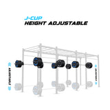 20' Freestanding Builder® Pull Up Rig J-Cup adjustability