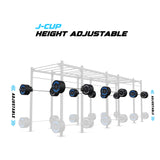 24' Freestanding Builder® Pull Up Rig J-Cup adjustability