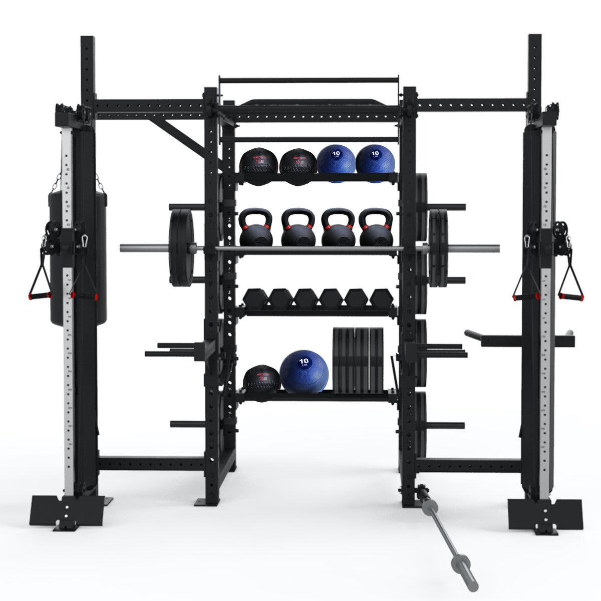 Possible Rack configurations with FT-SC-2000, power rack, and other accessories