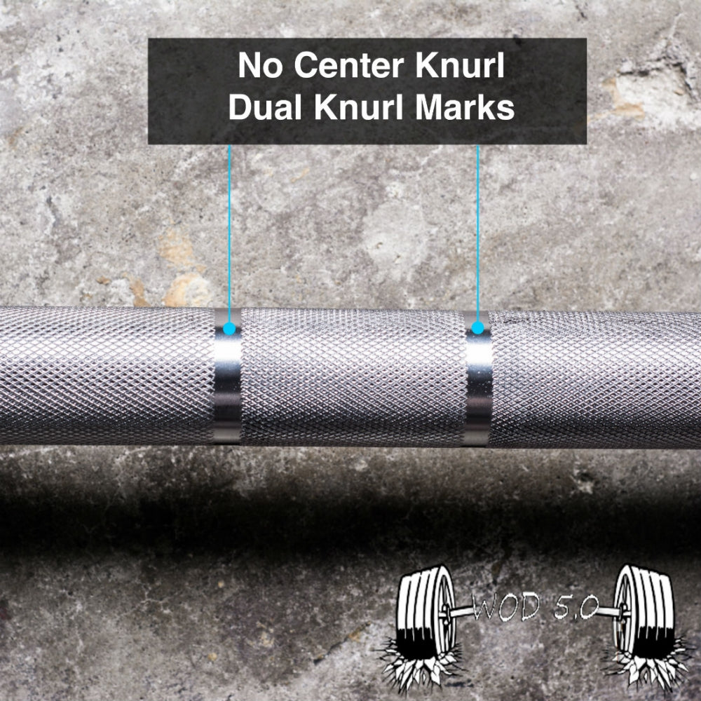 Dual Olympic Rings with great knurling for amazing grip
