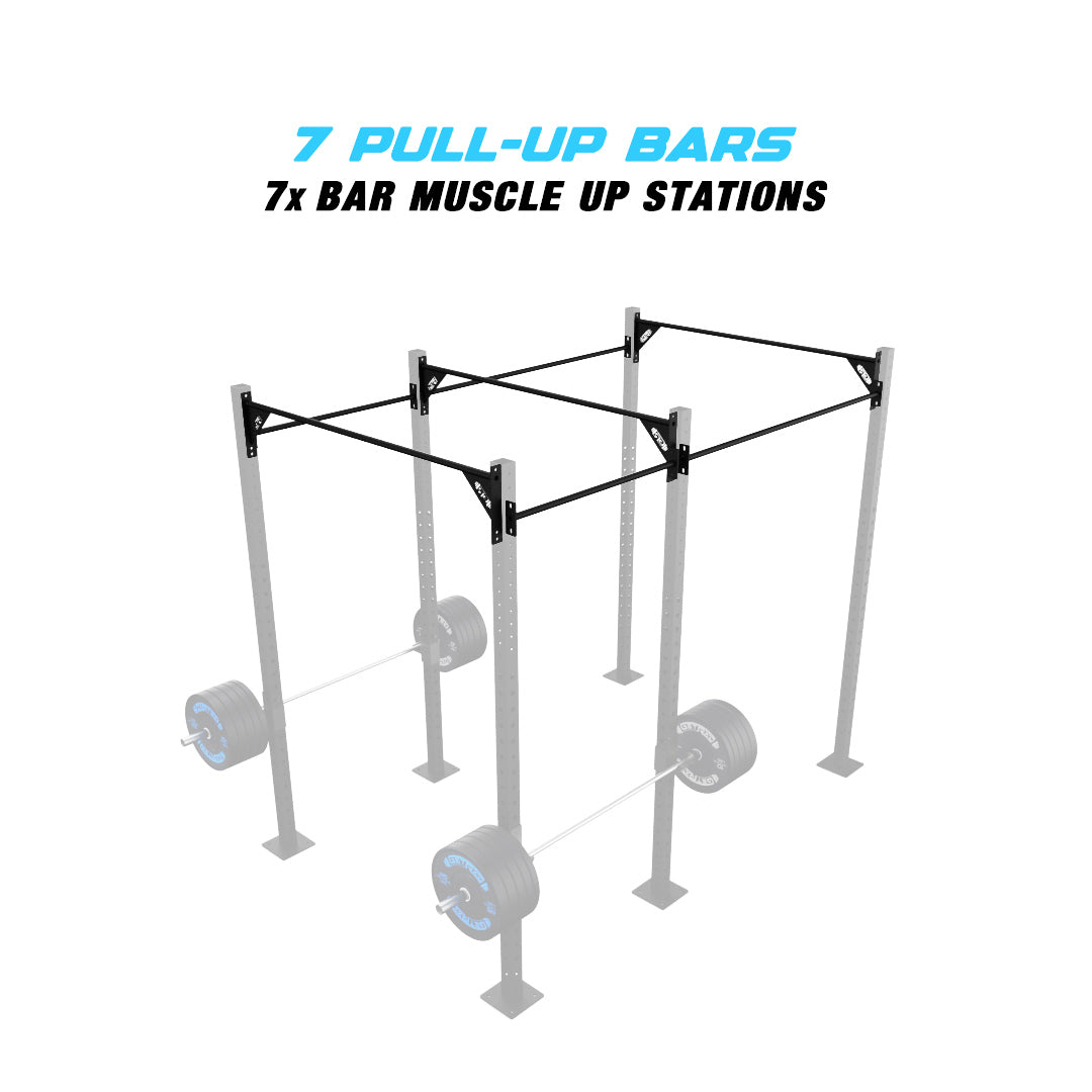 10' Freestanding Builder® Pull Up Rig 7 pull up bars