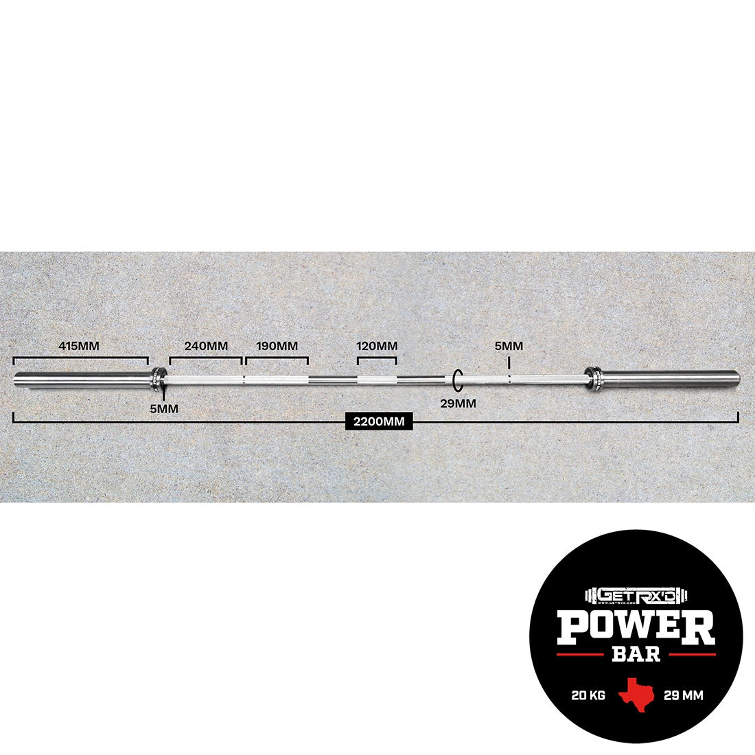 20KG Power Bar – Get Rxd