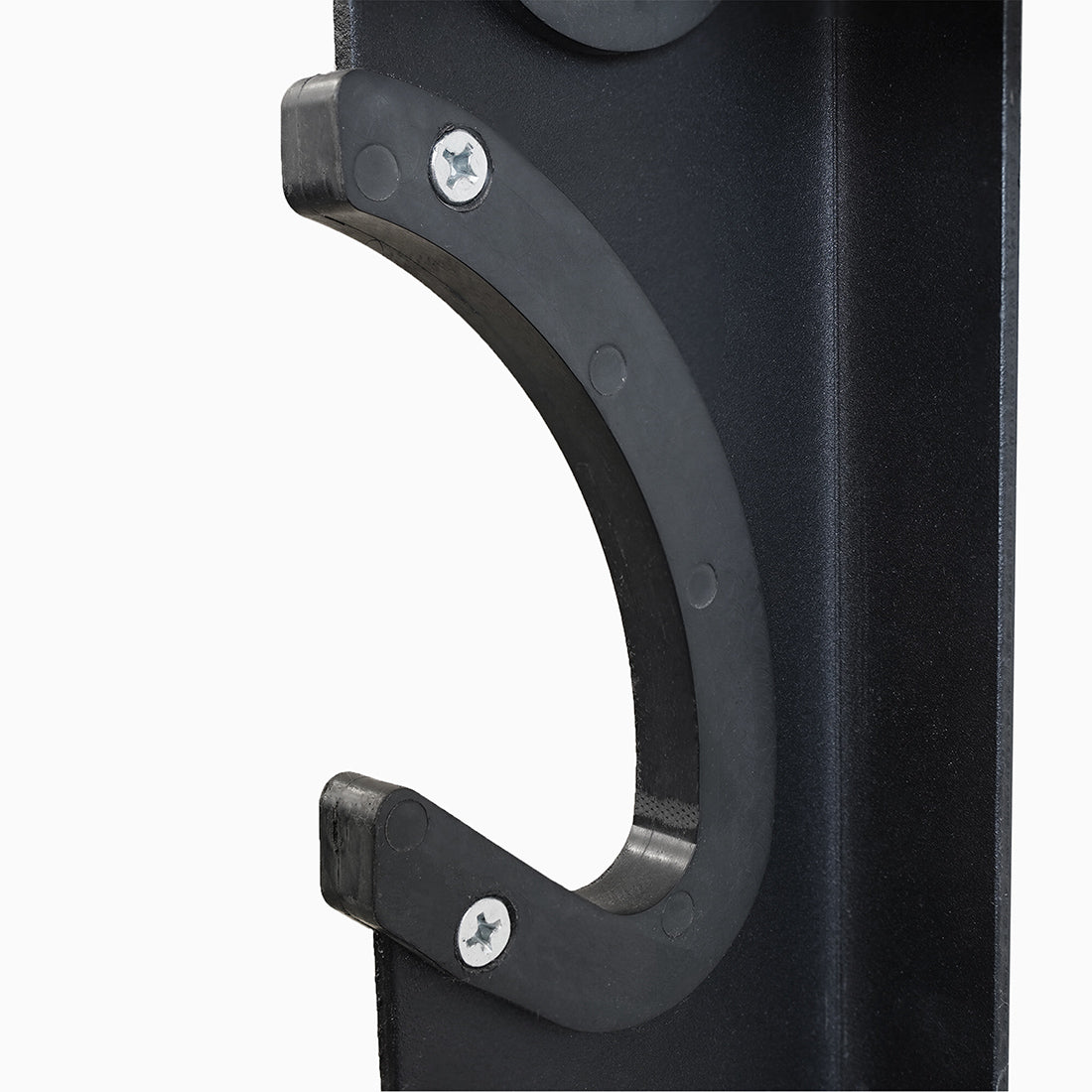 Plastic lining protects bars from scratches