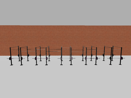 44' Freestanding Builder Rig: Single Bars