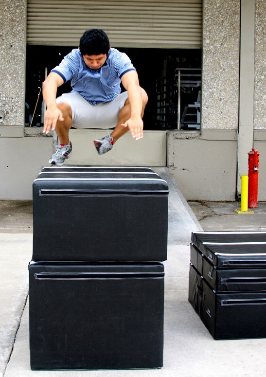 Velcro to hold the Safe Plyos together for easier stacking