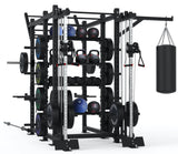 Possible Rack configurations with FT-PL-1000, power rack, and other accessories