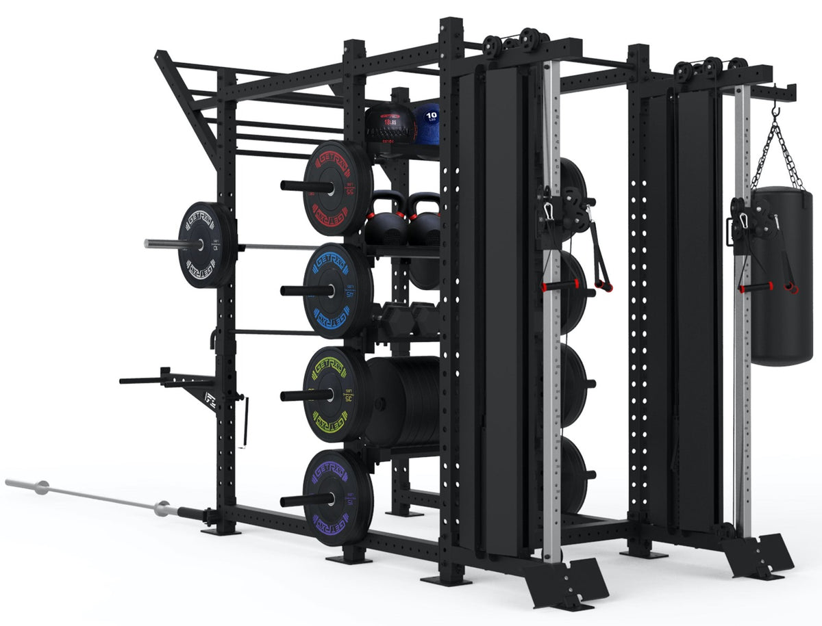 Possible Rack configurations with FT-SC-2000, power rack, and other accessories