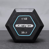 50 LB Rubber-Grip Hex Dumbbell [pc] (RHDR-050LB)