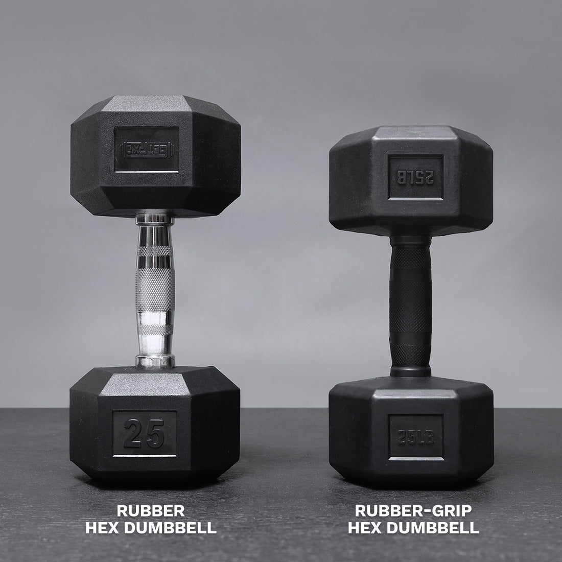 Rubber Hex Dumbbells [Each Piece]