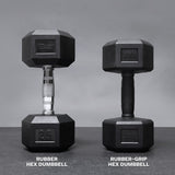 30 LB Rubber-Grip Hex Dumbbell [pc] (RHDR-030LB)