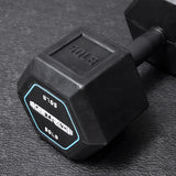 Rubber-Grip Hex Dumbbells [Piece]