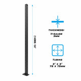 RX3 Black 84" Upright