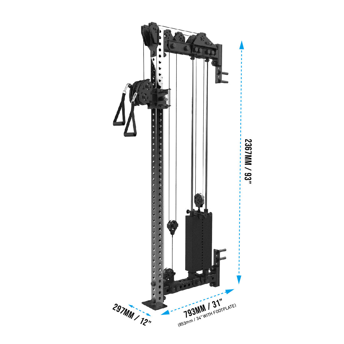 RX3 3000 Wall-Mounted Cable Tower