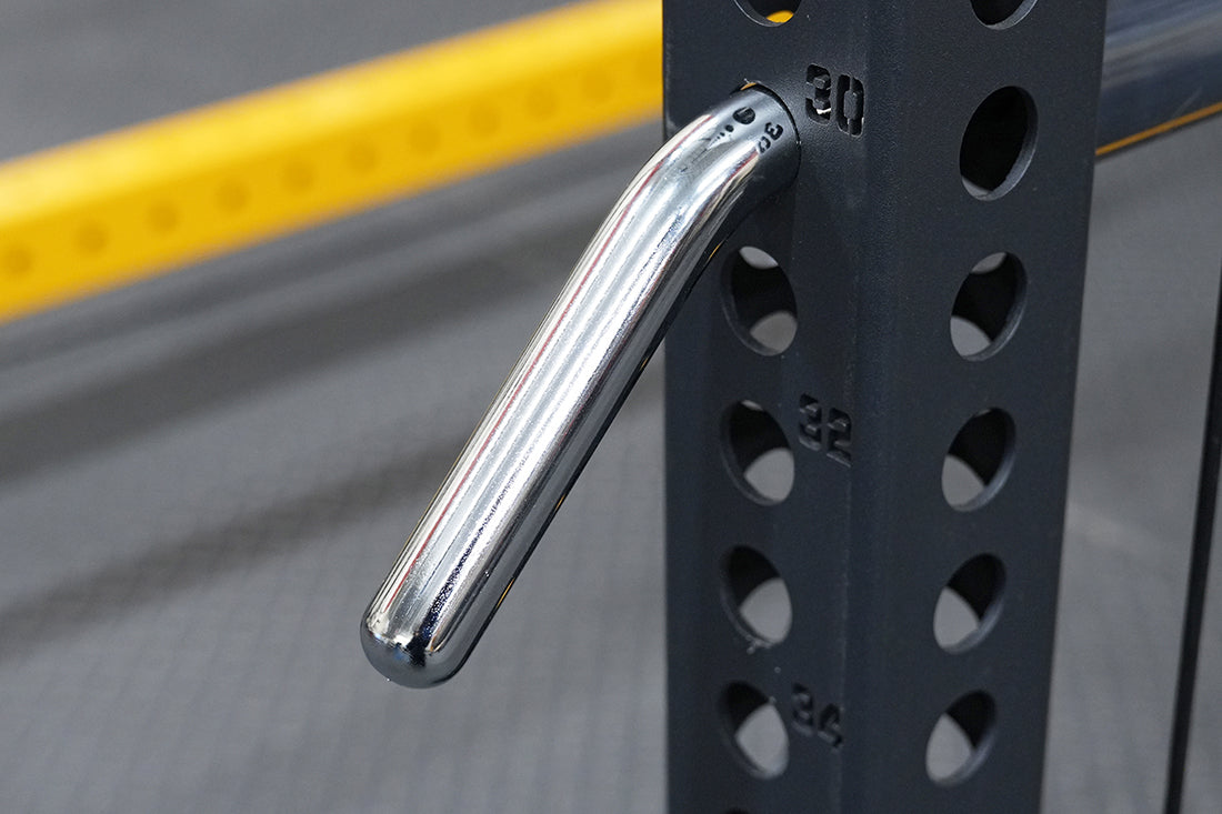 RX3 Pin Pipe Safeties solid steel with rounded chrome heads