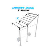 10' Wall Mount Builder® Rig: Advanced 1 w/ 2' Monkey Bar Spacing