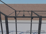 You'll be hanging on for dear life while you move across 4' of alternating height monkey bars