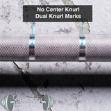 No Center Knurl with Olympic and Powerlifting Marks