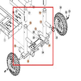SLD-XT3-PT-15: Rear Wheel Frame for XT3 Sled(including part#15, #16, #18)