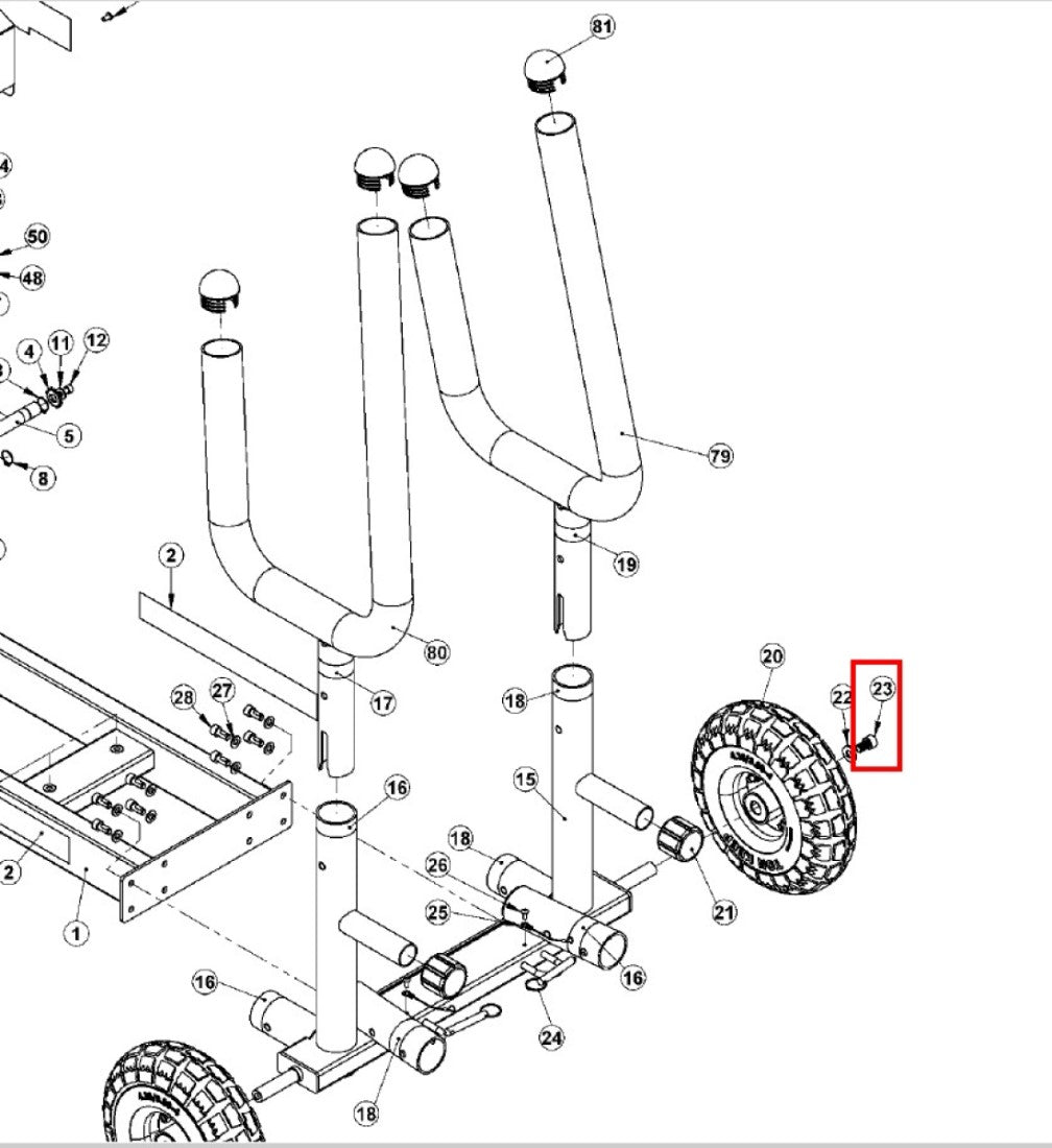 SLD-XT3-PT-23: Bolt, M10x1.5x16L for XT3 Sled