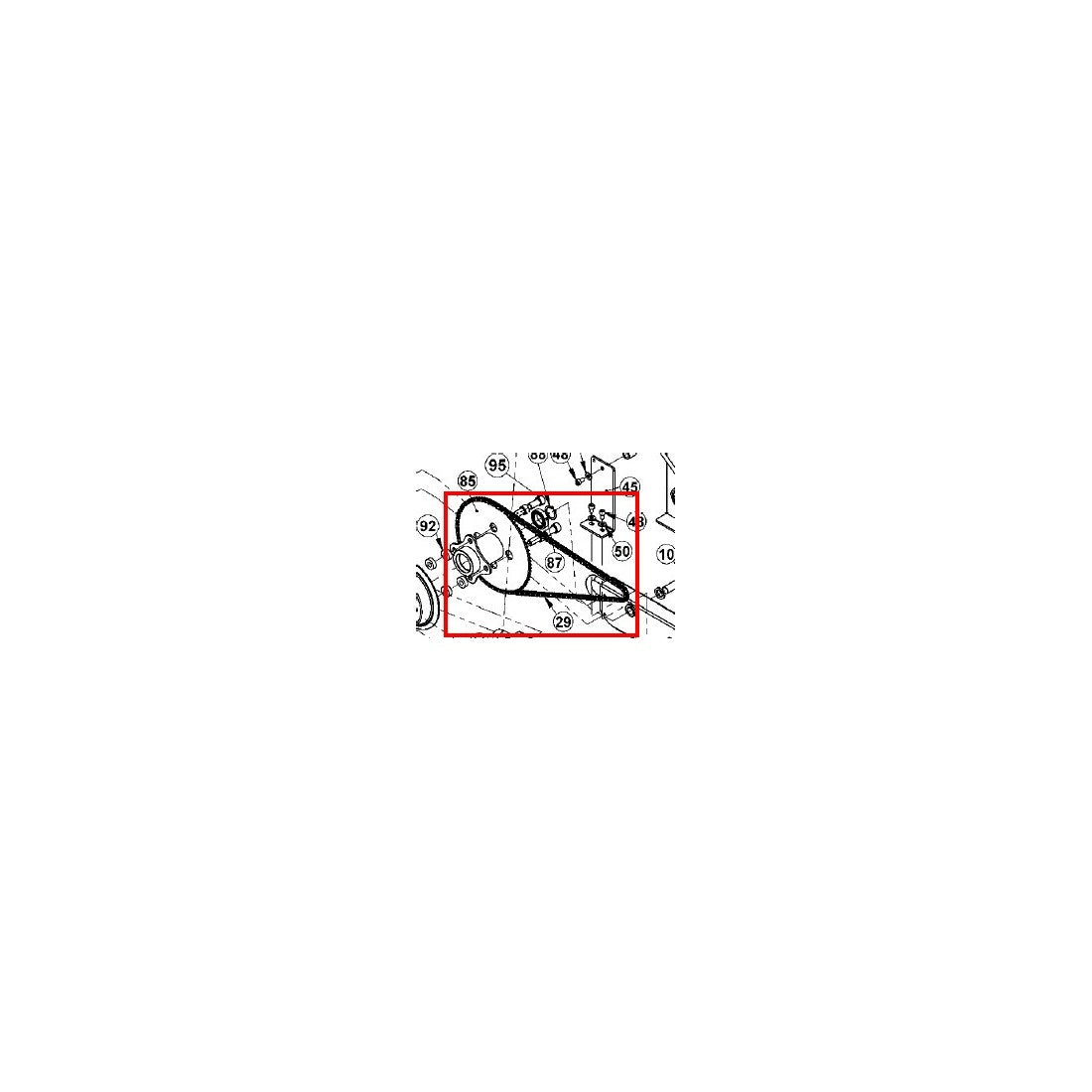 SLD-XT3-PT-29: Chain, RS25  for XT3 Sled