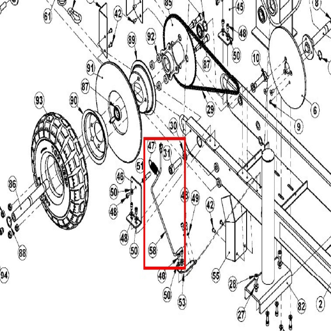 SLD-XT3-PT-58: RPM Sensor Cable for XT3 Sled