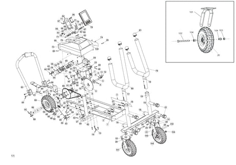 Xebex XT4 Sled  Parts