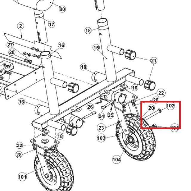 SLD-XT4-PT-102: Bolt, 1/2" - 13uncx114L