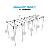 20' Freestanding Builder® Pull Up Rig 2' Spacing