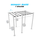 10' Freestanding Builder® Pull Up Rig 1' Spacing