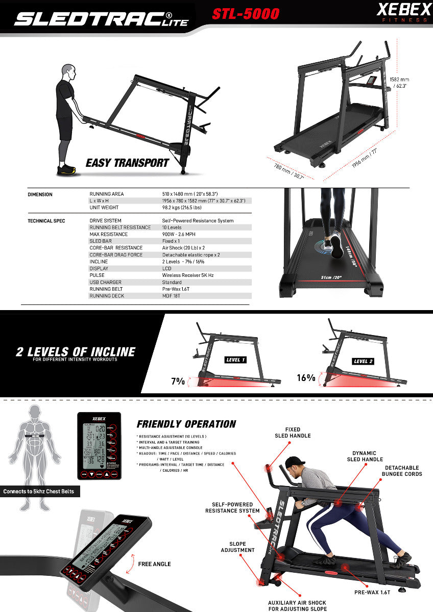 Xebex Sledtrac Lite 5000