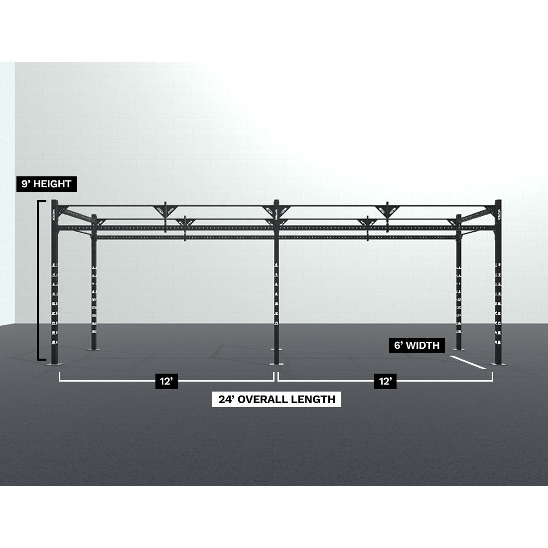 24' HIIT Studio Rig before adding any accessories (as priced online)