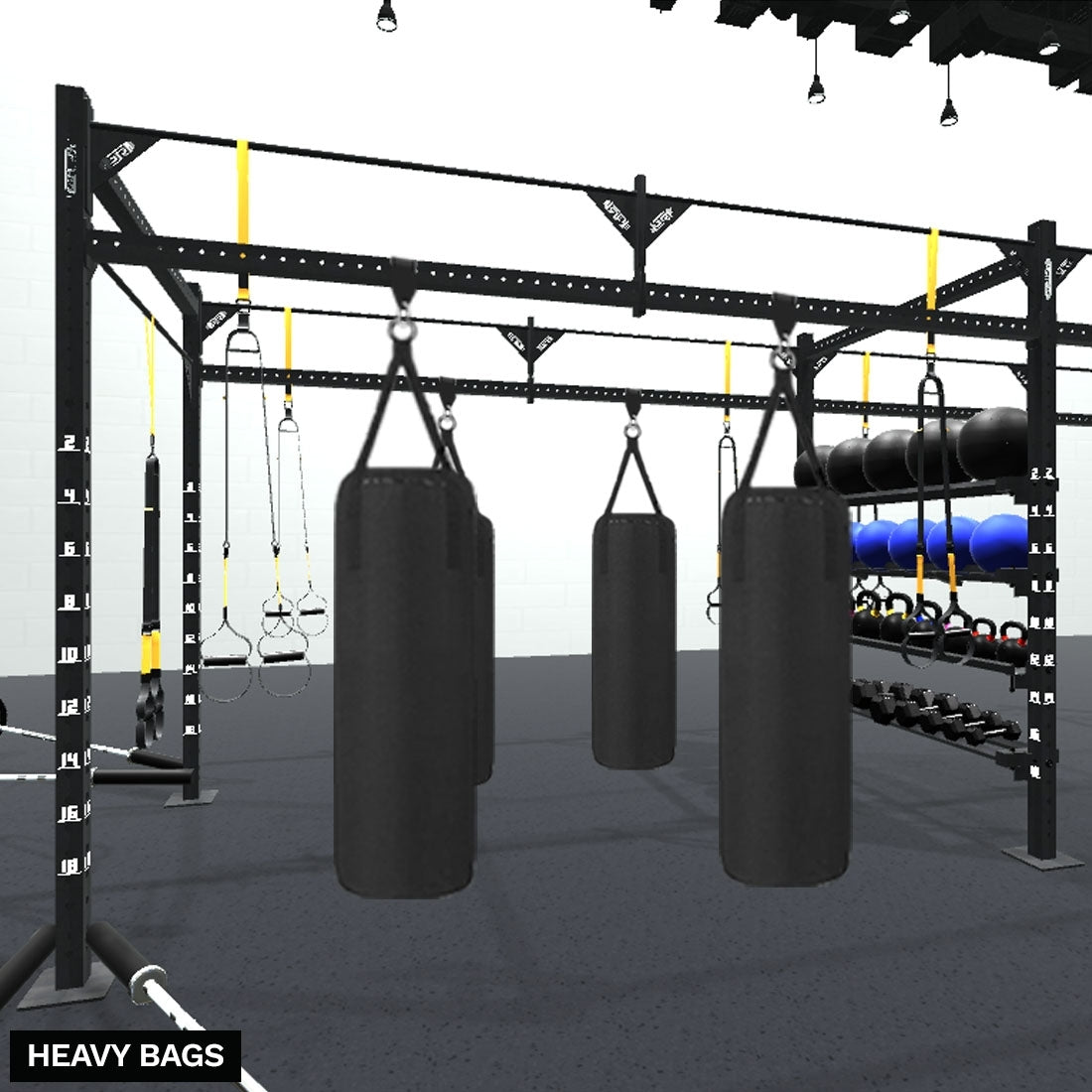 Optional Shackles + Heavy Bags