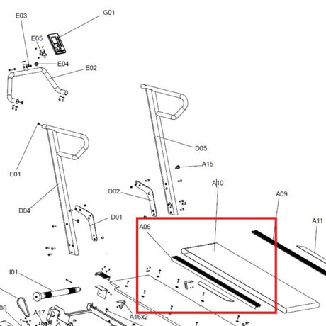 TKR-4000-PT-A06: Left Footboard