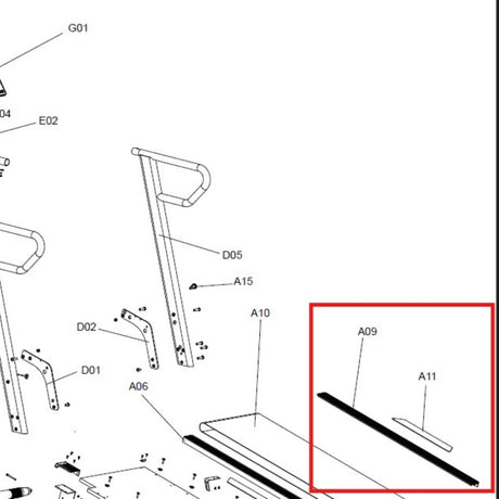 TKR-4000-PT-A09: Right Footboard