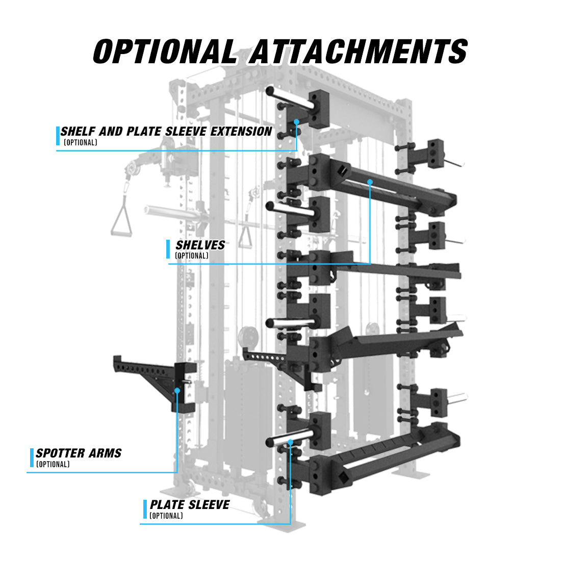 RX3 Tornado Compact Smith Machine Rack