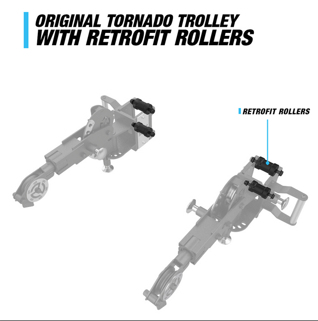 Tornado Pivot Arm V1 RetroFit Rollers