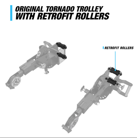 Tornado Pivot Arm V1 RetroFit Rollers