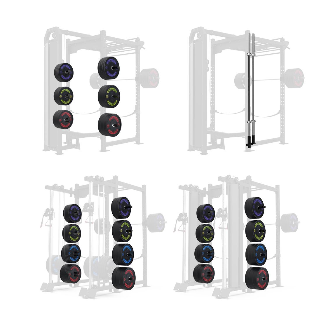 Optional Addition of Plate or Bar Storage