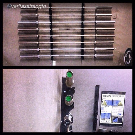 Horizontal 8-Bar Wall Rack