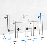 Optional Conversion to 20' Length x 6' Depth: Add additional 6' Length x 6' Depth Add-On Section Dimensions