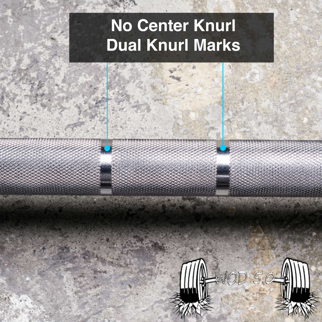 Dual Knurling Marks (no center knurl)